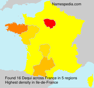 Surname Dequi in France Surname Dequi in France