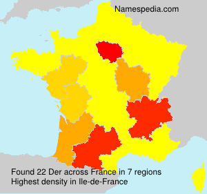 Surname Der in France Surname Der in France