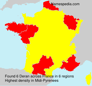 Surname Deran in France