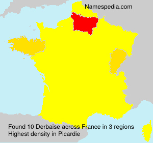 Surname Derbaise in France Surname Derbaise in France