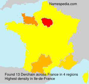 Surname Derchain in France Surname Derchain in France