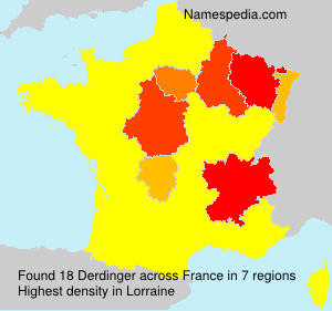 Surname Derdinger in France Surname Derdinger in France