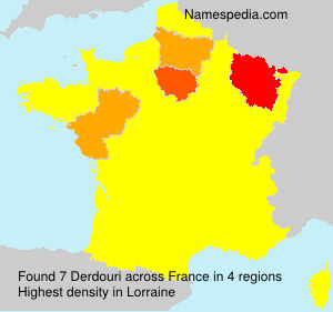 Surname Derdouri in France Surname Derdouri in France