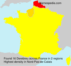 Surname Derebreu in France Surname Derebreu in France