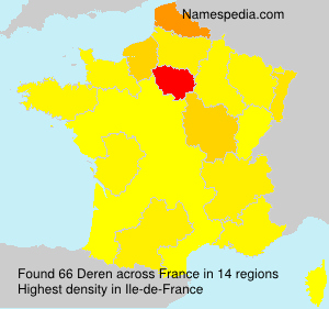 Surname Deren in France Surname Deren in France