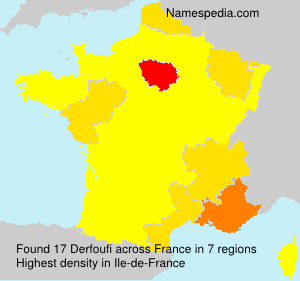 Surname Derfoufi in France Surname Derfoufi in France