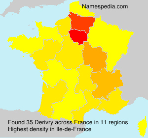 Surname Derivry in France Surname Derivry in France