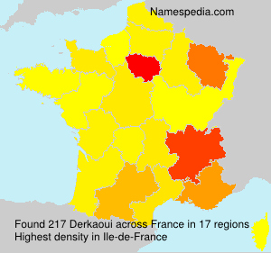 Surname Derkaoui in France Surname Derkaoui in France