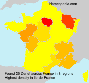 Surname Derlet in France Surname Derlet in France