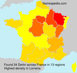 Surname Derlin in France Surname Derlin in France