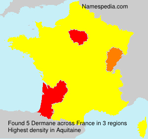 Surname Dermane in France Surname Dermane in France