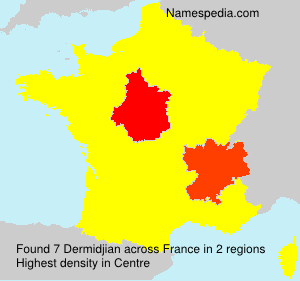 Surname Dermidjian in France Surname Dermidjian in France
