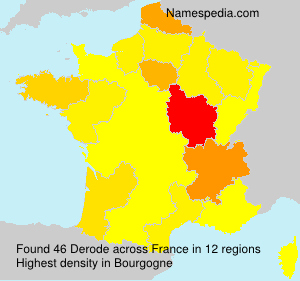 Surname Derode in France Surname Derode in France