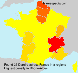 Surname Deroire in France Surname Deroire in France