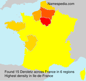 Surname Deroletz in France Surname Deroletz in France