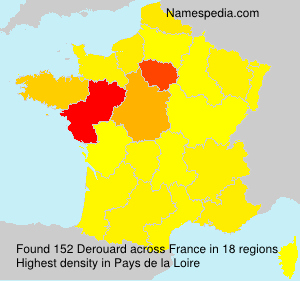 Surname Derouard in France Surname Derouard in France
