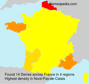 Surname Derres in France Surname Derres in France