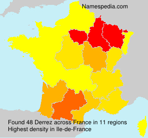 Surname Derrez in France Surname Derrez in France