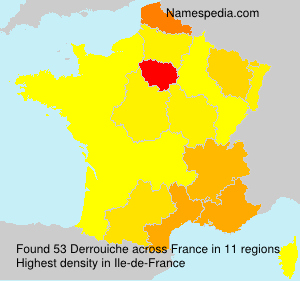 Surname Derrouiche in France Surname Derrouiche in France