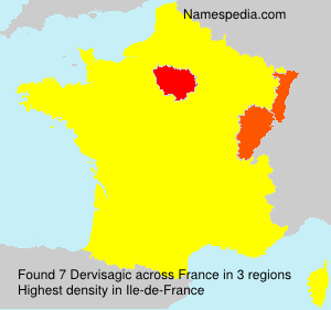 Surname Dervisagic in France Surname Dervisagic in France