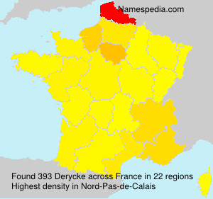 Surname Derycke in France