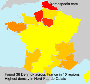 Surname Derynck in France Surname Derynck in France
