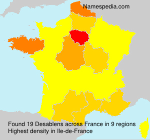 Surname Desablens in France