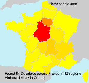 Surname Desabres in France