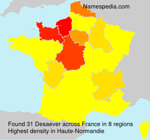 Surname Desaever in France Surname Desaever in France
