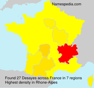 Surname Desayes in France Surname Desayes in France