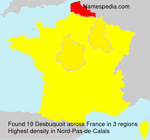Surname Desbuquoit in France Surname Desbuquoit in France