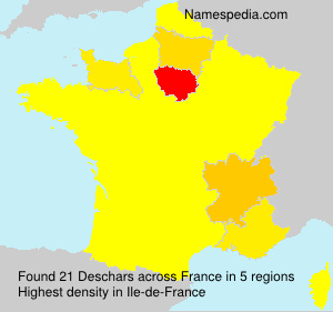 Surname Deschars in France Surname Deschars in France