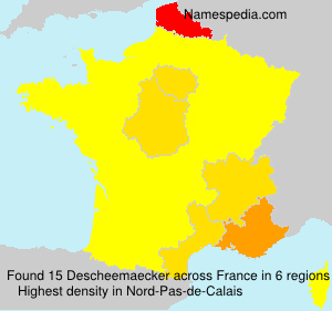 Surname Descheemaecker in France Surname Descheemaecker in France