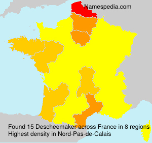 Surname Descheemaker in France Surname Descheemaker in France