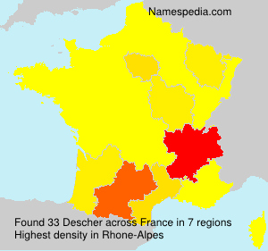 Surname Descher in France Surname Descher in France