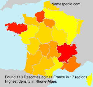 Surname Descottes in France Surname Descottes in France
