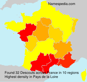 Surname Descouts in France Surname Descouts in France