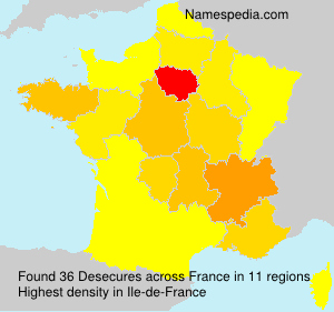 Surname Desecures in France Surname Desecures in France