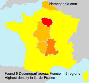 Surname Desenepart in France Surname Desenepart in France