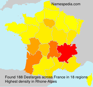 Surname Desfarges in France Surname Desfarges in France