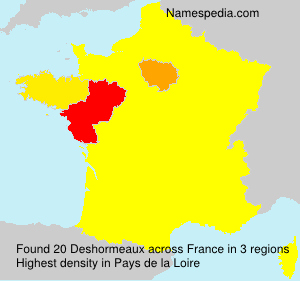 Surname Deshormeaux in France Surname Deshormeaux in France