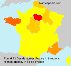Surname Deside in France Surname Deside in France