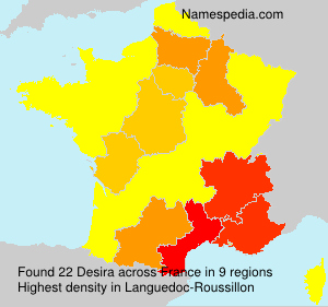 Surname Desira in France Surname Desira in France