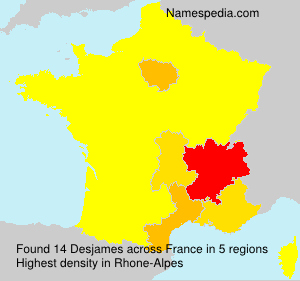 Surname Desjames in France Surname Desjames in France