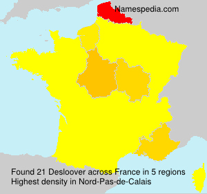 Surname Desloover in France Surname Desloover in France