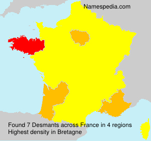 Surname Desmants in France Surname Desmants in France