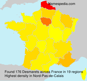 Surname Desmarets in France Surname Desmarets in France