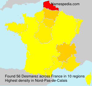 Surname Desmarez in France