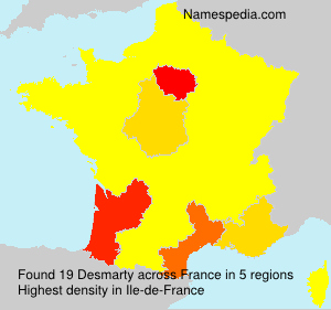 Surname Desmarty in France Surname Desmarty in France