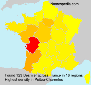 Surname Desmier in France Surname Desmier in France